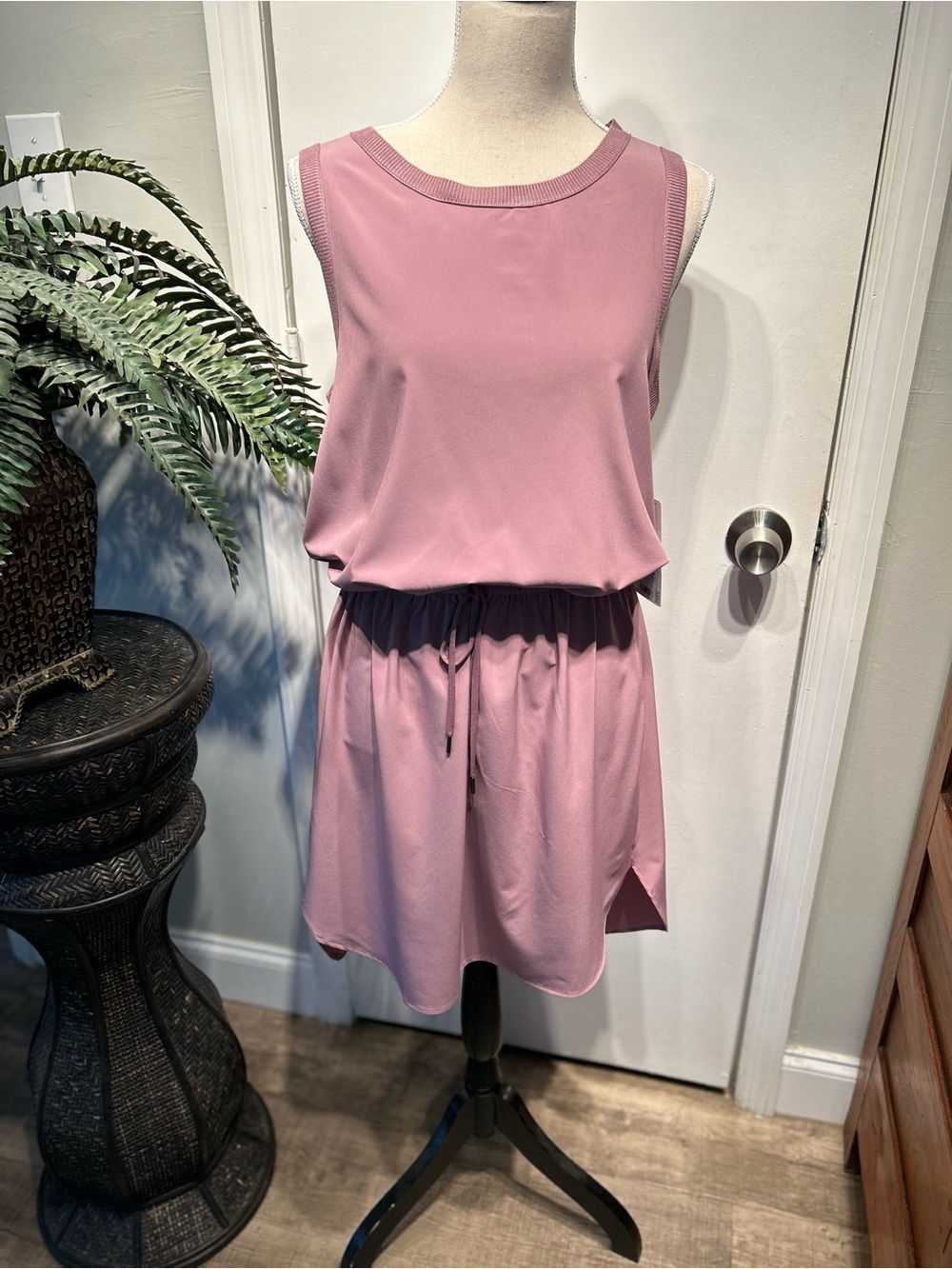 Athleta Rincon Sleeveless Drawstring Waist Dress